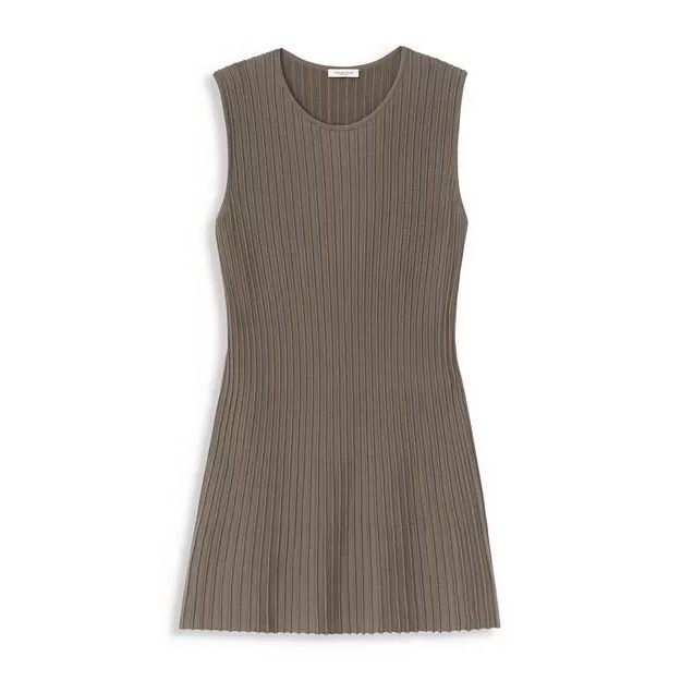 Lafayette 148 New York Ottoman Stitch Sleeveless Tunic Concrete Xl Nwt Capsule